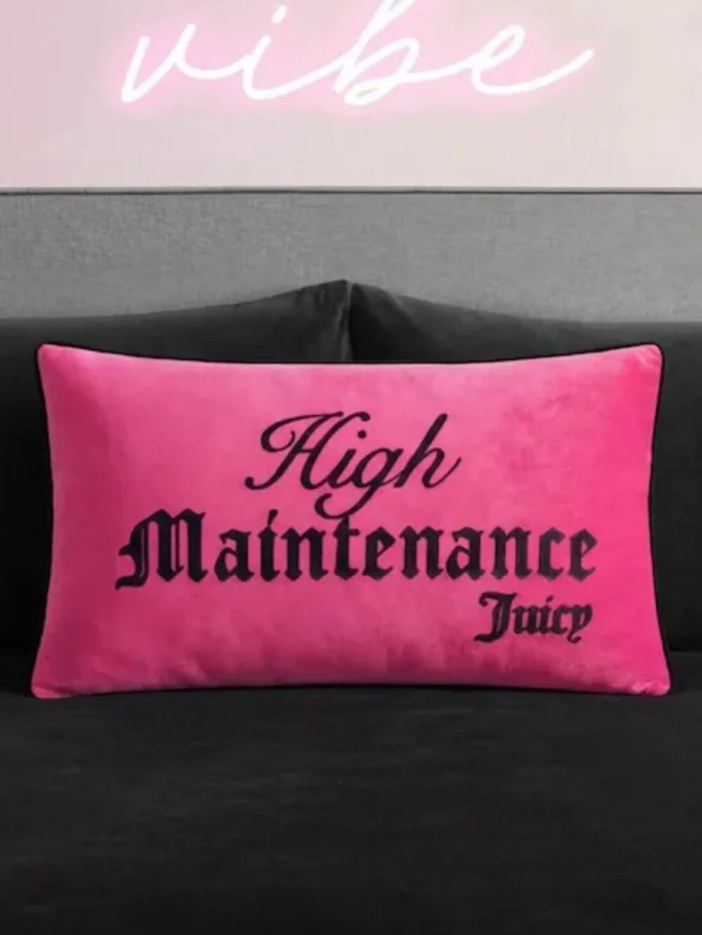 Juicy Couture Home High Maintenance Reversible Decoeative Accent Pillow